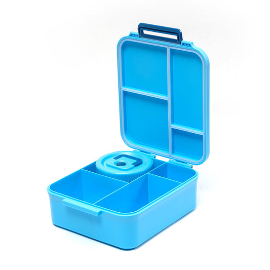 Kids' bento lunch bag: 1700ml containers with toppers, thermos, for school. eprolo