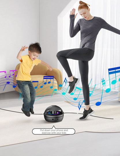 Smart Rope Skipping Machine Smart Jump Rope Machine 10-level Speed Adjustment Led Seven-color Light Wireless Music Function eprolo