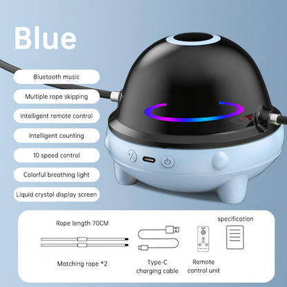 Smart Rope Skipping Machine Smart Jump Rope Machine 10-level Speed Adjustment Led Seven-color Light Wireless Music Function eprolo