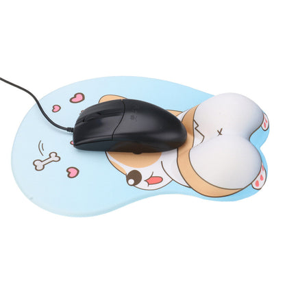 Lovely Corgi Non Slip Silica Gel Wrist Rest Mouse Pad Wrist Support Computer Ergonomic Mouse Mat Comfortable eprolo