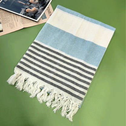 Turkish Beach Towel Striped Fringe Quick-Dry Large Size Cotton Bath Towel Multiple Styles Wholesale eprolo