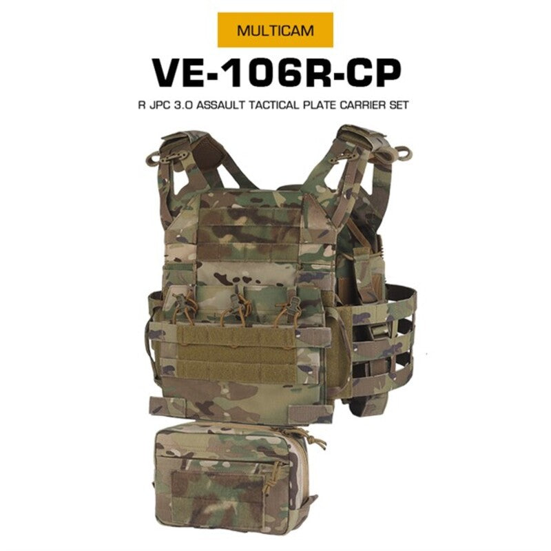R Series JPC 3.0 Assault Tactical Set, Quick-Release, for Airsoft & Hunting, with Pouch. - Smart Savvy
