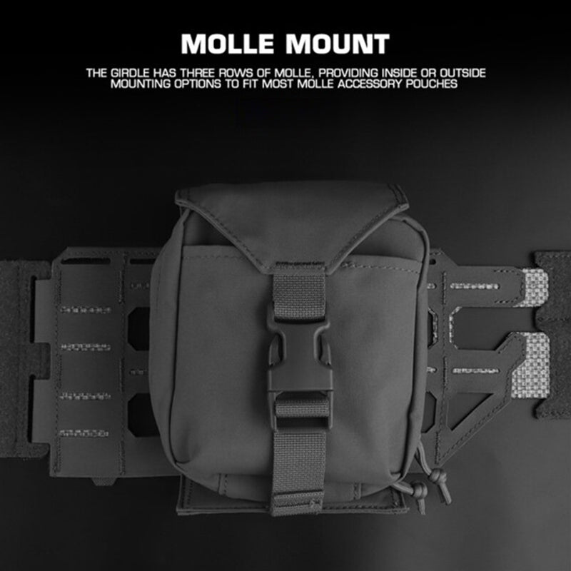 KZ Hunting Vest - Plate Carrier in Low Profile MOLLE, Quick Release, K Zero Style with Belt for Airsoft. - Smart Savvy