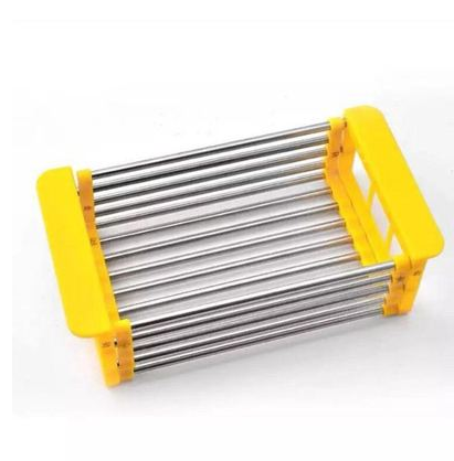 Stainless Steel Adjustable Telescopic Kitchen Over Sink Dish Drying Rack Insert Storage Organizer Fruit Vegetable Tray Drainer eprolo