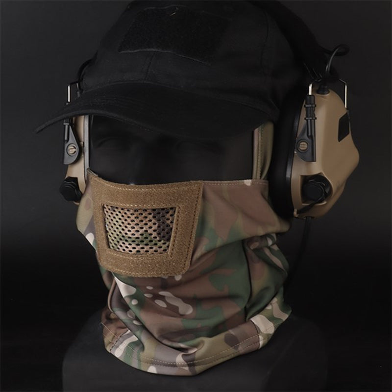 Men's Airsoft Mask, also a balaclava, for paintball, hunting, cycling. Knight style, full face protection. - Smart Savvy