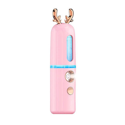 Nano Hydrating Instrument Spraying Machine Negative Ion Nano Steaming Face Moisturizing Cute Fawn Bunny eprolo