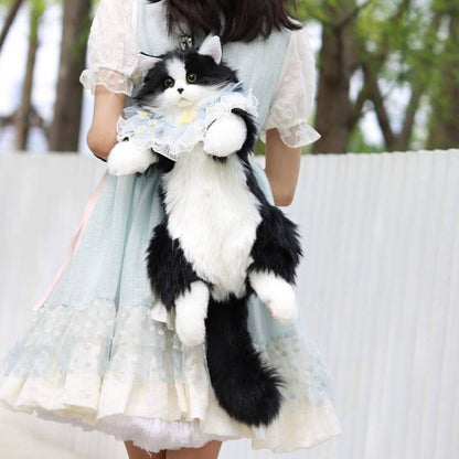 Handmade plush cat backpacks: super cute, trendy. Great bday gifts or toys, doubles as a cat - themed shopping bag - Smart Savvy