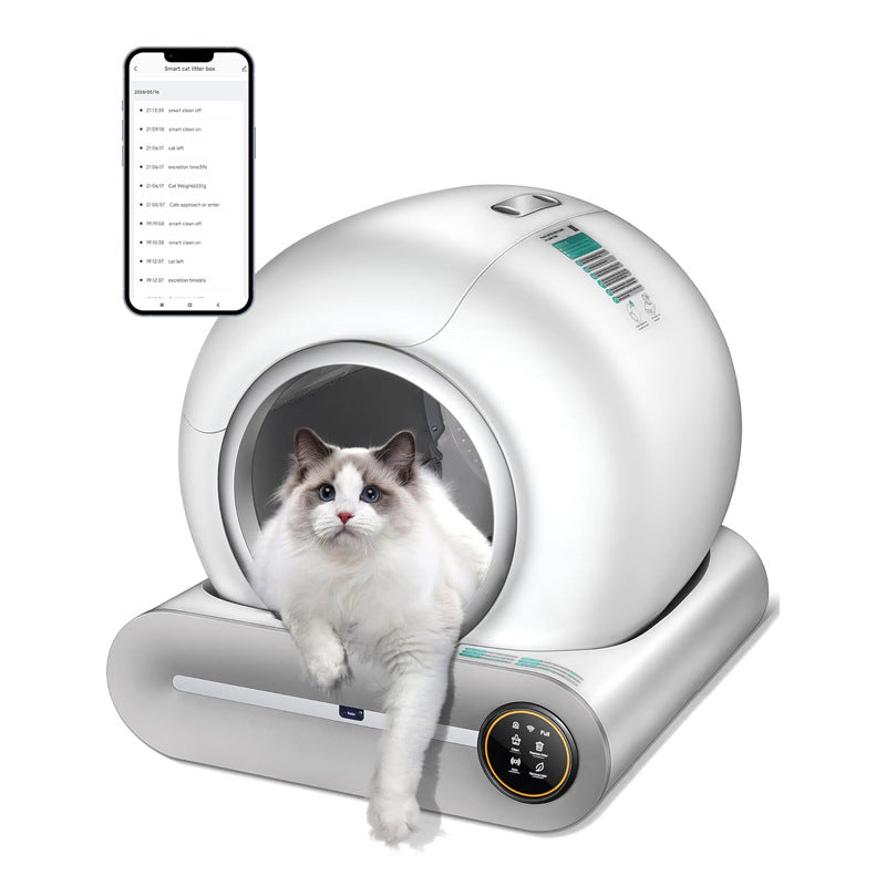 Factory Direct Smart Litter Box with Ionization Deodorization, Automatic Sensor Cleaning, Self-Flushing Cat Toilet eprolo