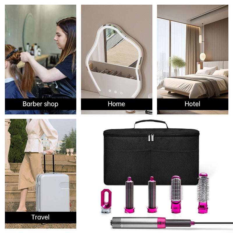 Travel storage bag compatible with Dyson Airwrap Styler, a portable organizer with multi-pockets for hair curler and attachments - Smart Savvy