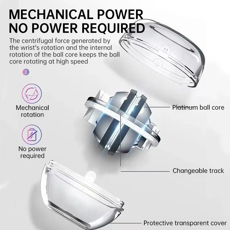 Auto-Counter Gyro Ball, a wrist exerciser with LED. Also named Wrist Power Gyro Ball, it builds arm strength for workouts. - Smart Savvy