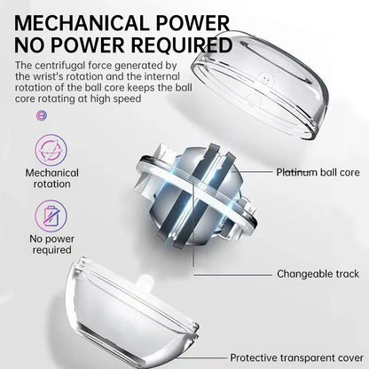 Auto-Counter Gyro Ball, a wrist exerciser with LED. Also named Wrist Power Gyro Ball, it builds arm strength for workouts. - Smart Savvy