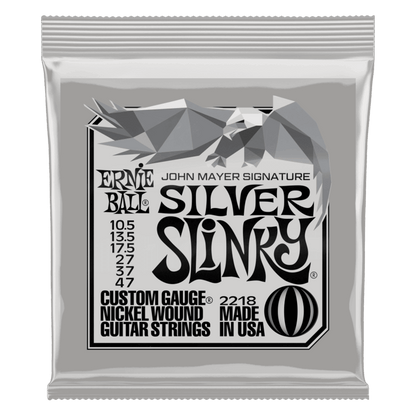 Ernie Ball John Mayer Silver Slinky Nickel Wound Electric Guitar Strings 3-Pack Tin - 10.5-47 Gauge - Smart Savvy