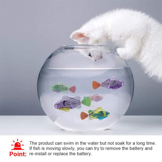 Luminous Electric Swimming Fish Toy Electronic Pet Fish Robot Fish Baby Bath Toy eprolo