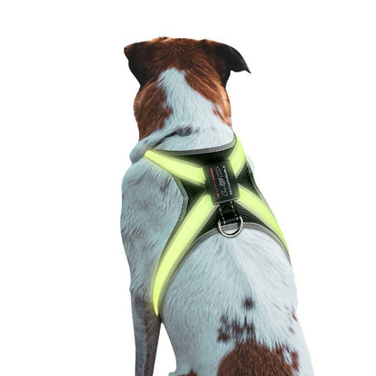 Pet supplies: explosion - proof, flushable, 8 - gear, color - changing LED, chest braces, clothes and collars with traction. - Smart Savvy