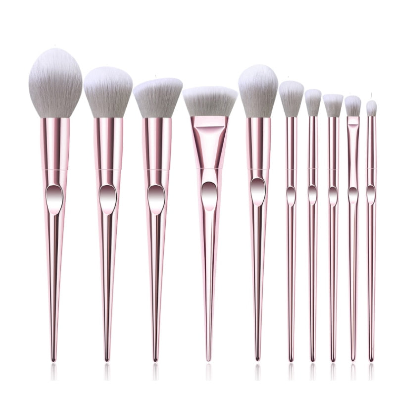 10Pcs Eye Makeup Brushes Set Eye Shadow Eyebrow Sculpting Power Brushes Facial Makeup Cosmetic Brush Tools eprolo