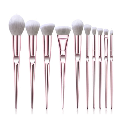 10Pcs Eye Makeup Brushes Set Eye Shadow Eyebrow Sculpting Power Brushes Facial Makeup Cosmetic Brush Tools eprolo