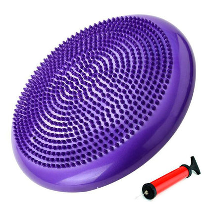 PVC Inflatable Yoga Massage Ball Fitness Yoga Balancing Ball Pad Training Cushion Stability Exercise Point Massage Mat Ball Dish eprolo