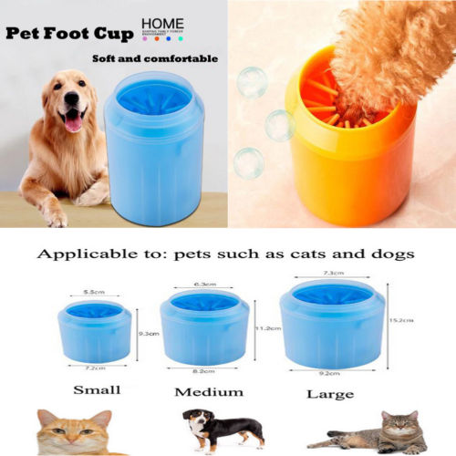 Portable Pet Paw Plunger Mud Cleaner Washer Mudbuster Dog Cat Pets Paw Clean Cup eprolo