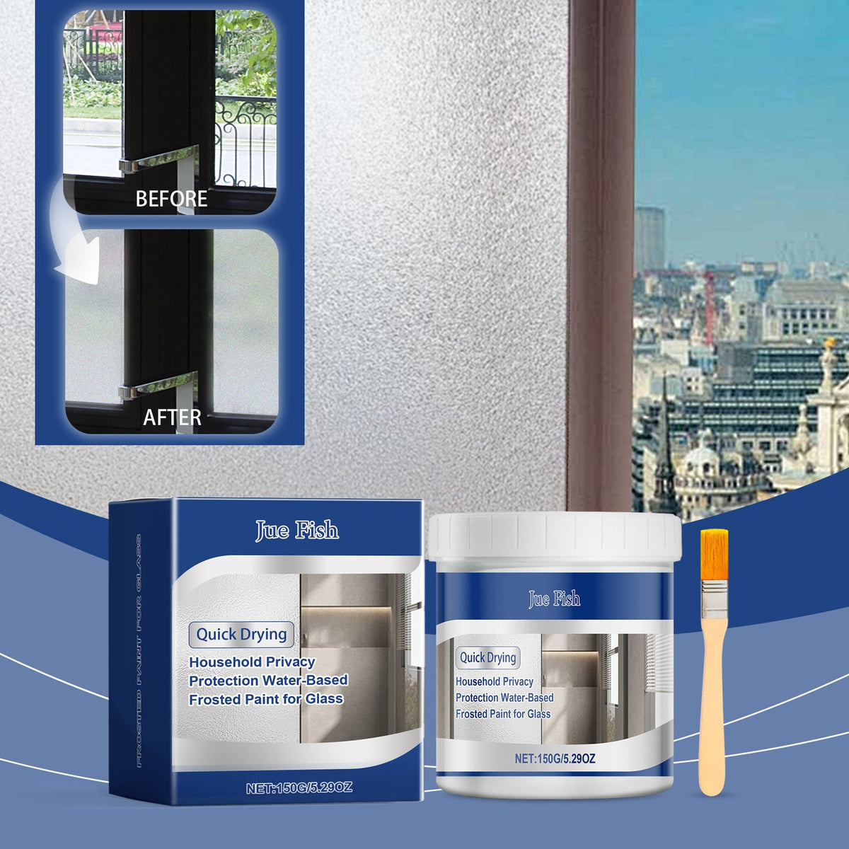 Glass Water-Based Scrub Paint, Waterproof Fast Paint Refurbished Maintenance Cover With Scrub Glass eprolo
