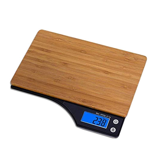Digital Food Scale, Natural Bamboo Platform, Tare Function and Capacity for Grams and Ounces of Digital Kitchen Scale eprolo