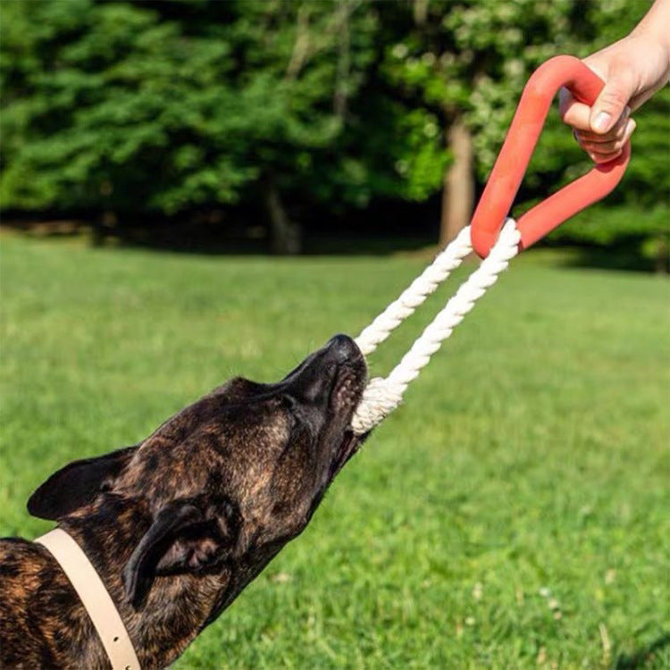 Pet Pulling Toy Dog Chewing Toy Pet TPR Toy Triangle Pulling Training Interactive Funny Dog Toy eprolo