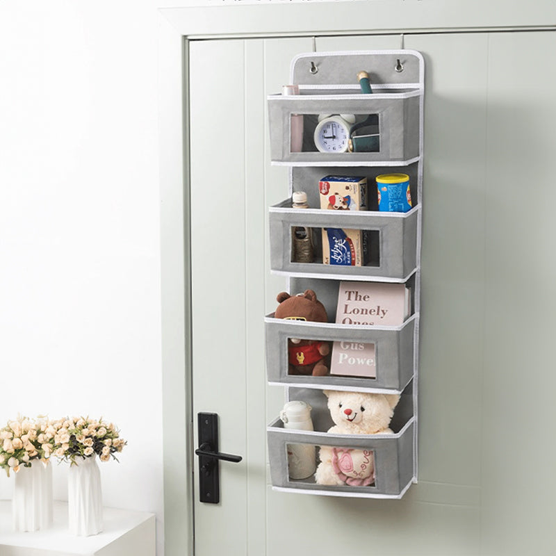 5 - Shelf Hanging Storage: Anti - Tilt, 5 large pockets. Good for bedroom, bathroom, living room (behind - door use). - Smart Savvy
