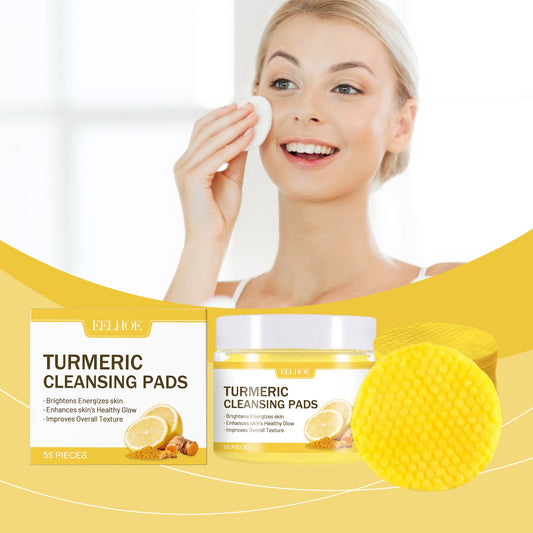 EELHOE Ginger And Lemon Makeup Remover Cleansing Pad, Facial Makeup Gentle Clean Makeup, Care For Skin Without Tight eprolo