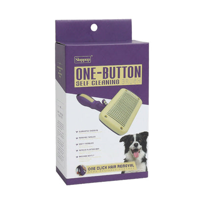 Pet Products Cat Automatic Hair Removal Comb Knot Removal Pet Comb One Button Hair Removal Comb eprolo