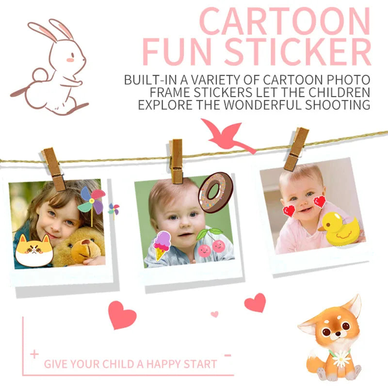 Child camera HD digital camera 2 inch cute cartoon Camera toys children birthday gift 1600w child toys Camera eprolo