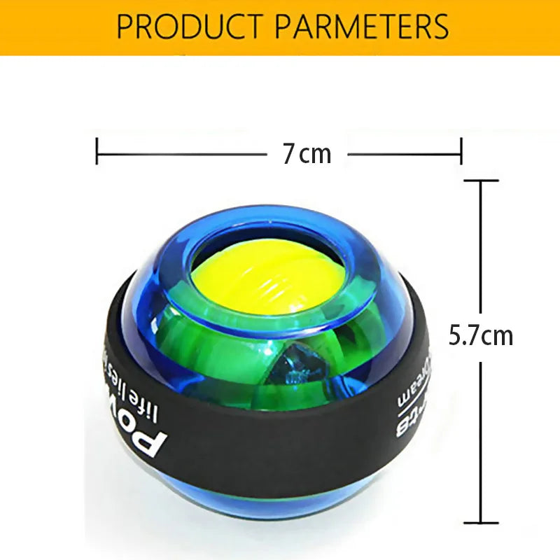 LED Wrist Ball Trainer Gyroscope Strengthener Gyro Power Ball Arm Exerciser Exercise Machine Gym powerball Fitness Equipment eprolo