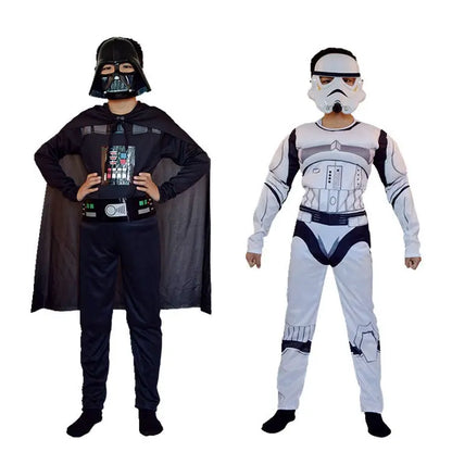 International Children's Day cosplay muscle clothes Superman Star Wars Iron Man White Soldier Black Samurai suit - Smart Savvy