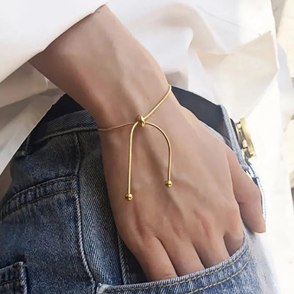 Simple and versatile long tassel necklace with fashionable adjustable metal square snake bone chain - Smart Savvy